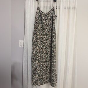 Abercrombie Slip Column Midi Floral Print Women's Dress
